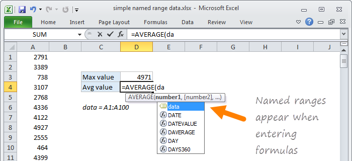 20 Tips For Named Ranges In Excel Exceljet 3688